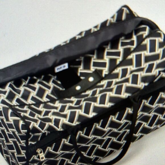 DVFVintageWeaveNeutralChicWeekenderBag 💼Beach🏖️Cruise🚢OfficeZippers &Snaps🫰 - Picture 4 of 10